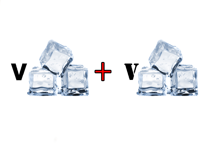 It shows the letter V with Ice next to it followed by a plus sign and another V with Ice